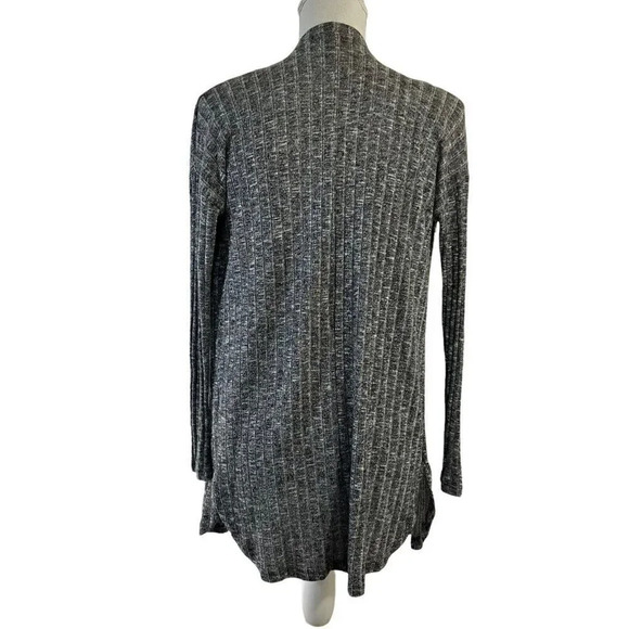 American Eagle Gray Open Duster Cardigan Sweater Soft Long Sleeve Small - Picture 3 of 6